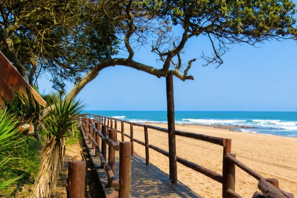 Luxury beachfront holiday accommodation in Zinkwazi Beach with ocean views, premium facilities and a relaxing coastal atmosphere.