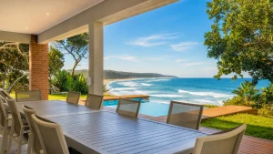Beachfront accommodation in Zinkwazi Beach with direct beach access